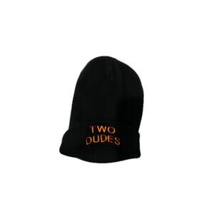 Two Dudes Black Acrylic Beanie One Size Fits All